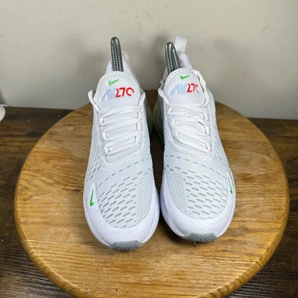 Nike Air Max 270 Swoosh Pack White Shoe Sneakers Women's Size 6 DM9474-100