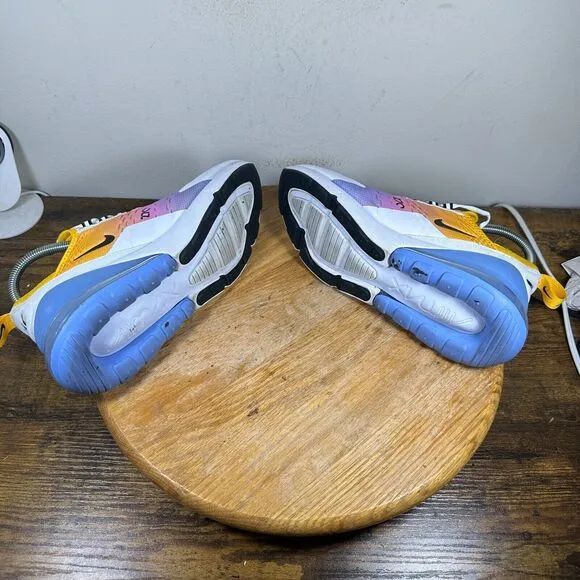 Nike Air Max 270 University Gold Shoes Sneakers Women's Size 6.5 AH6789-702