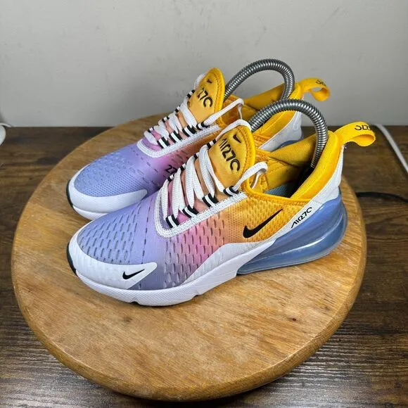 Nike Air Max 270 University Gold Shoes Sneakers Women's Size 6.5 AH6789-702