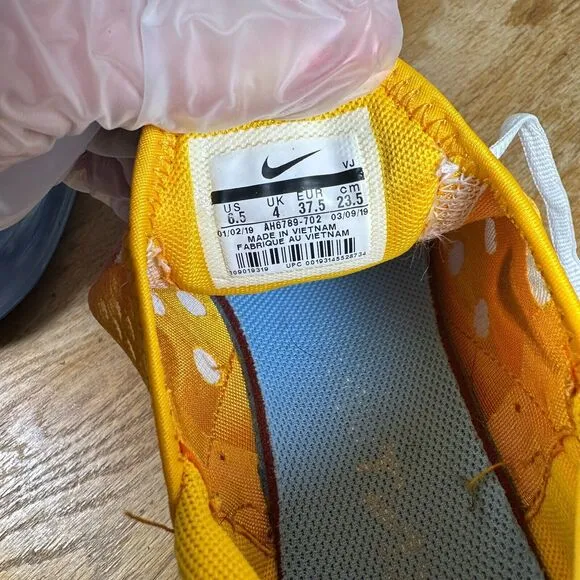 Nike Air Max 270 University Gold Shoes Sneakers Women's Size 6.5 AH6789-702