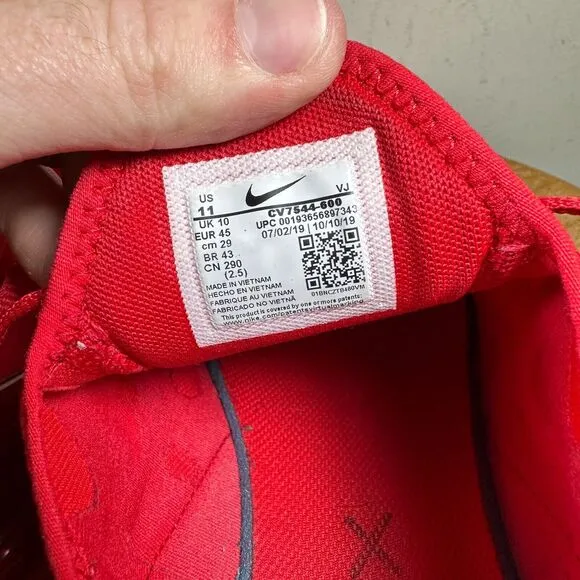 Nike Air Max 270‎ Varsity Red Men's Size 11 CV7544-600 Shoe Sneakers
