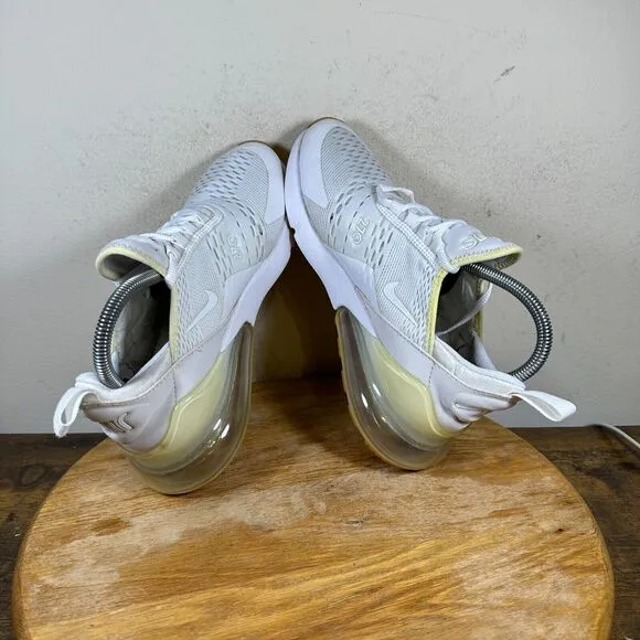 Nike Air‎ Max 270 White Men's Size 7 Gum Light Brown Shoe Sneakers DC1702-100