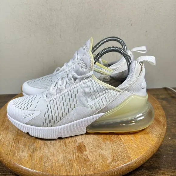 Nike Air‎ Max 270 White Men's Size 7 Gum Light Brown Shoe Sneakers DC1702-100