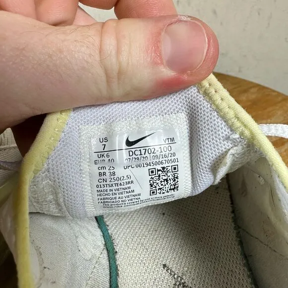 Nike Air‎ Max 270 White Men's Size 7 Gum Light Brown Shoe Sneakers DC1702-100