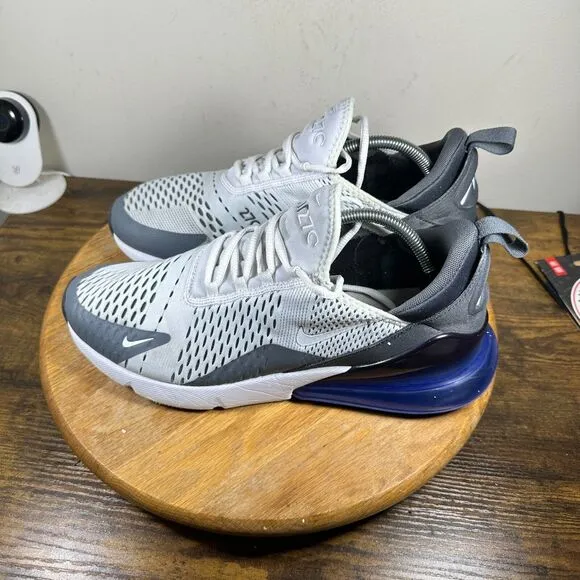 Nike Air Max 270 White Persian Violet Shoes Sneakers Men's Size 11 AH8050-107