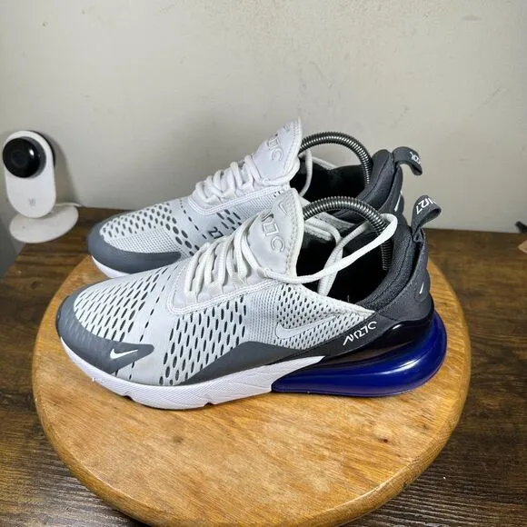 Nike Air Max 270 White Persian Violet Shoes Sneakers Men's Size 9 AH8050-107