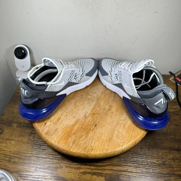 Nike Air Max 270 White Persian Violet Shoes Sneakers Men's Size 9 AH8050-107
