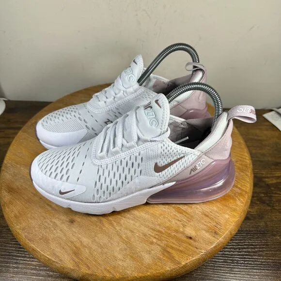 Nike Air Max 270 White Platinum Violet Women's Size 6.5 Shoe Sneakers AH6789-120
