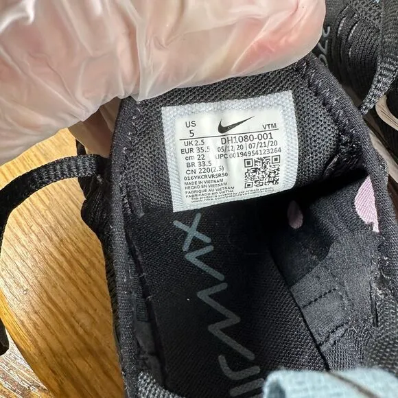 Nike Air Max 270 Women's Size 5 Black Arctic‎ Pink Shoe Sneakers DH1080-001