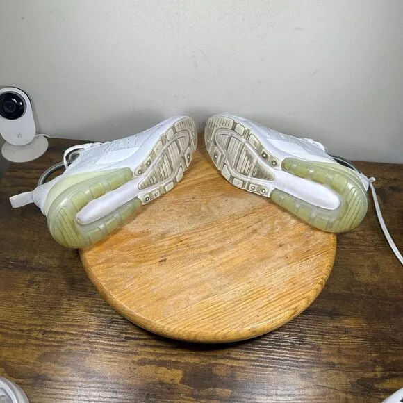 Nike Air Max 270 Women's Size 7 White Silver Shoe‎ Sneakers 943345-103