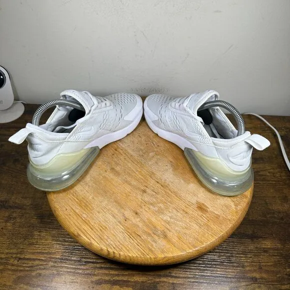 Nike Air Max 270 Women's Size 7 White Silver Shoe‎ Sneakers 943345-103