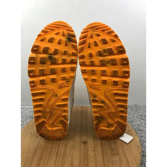Nike Air Max 90 Laser Orange White Athletic Casual Sneakers Mens 11.5 DH0276-100