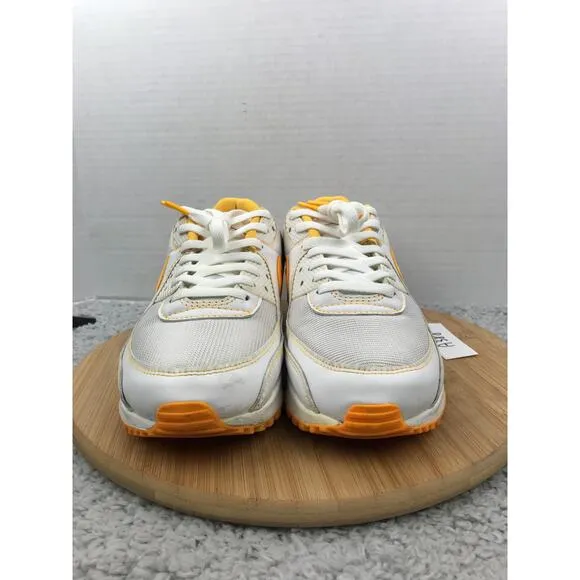 Nike Air Max 90 Laser Orange White Athletic Casual Sneakers Mens 11.5 DH0276-100