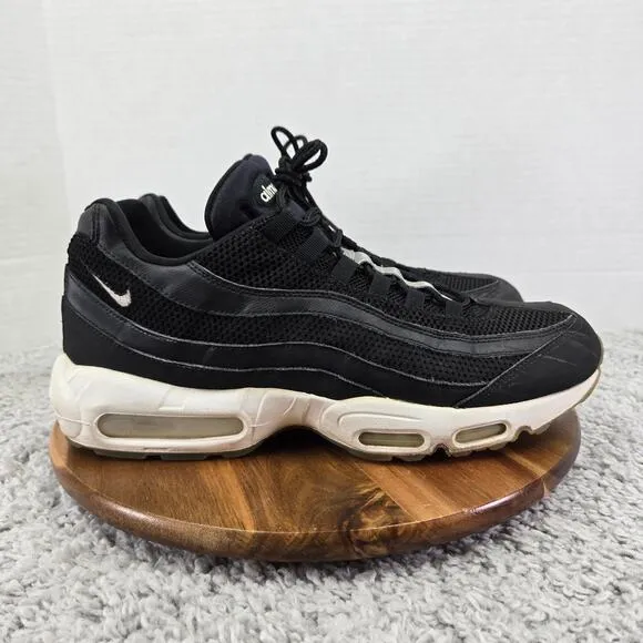 Nike Air Max 95 Black Reflect Silver Athletic Daily Sneakers Mens 13 749766-040