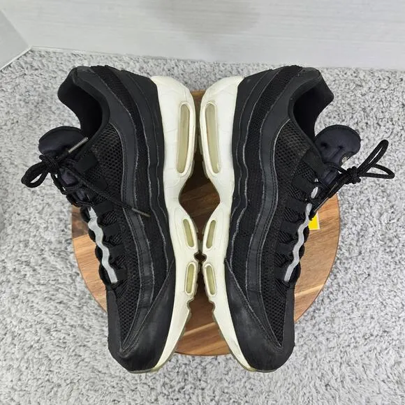 Nike Air Max 95 Black Reflect Silver Athletic Daily Sneakers Mens 13 749766-040