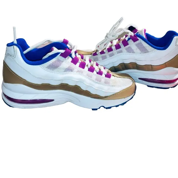 Nike Air Max 95 LE GS Peanut Butter Jelly Sneakers 310830-120 Youth 5.5Y