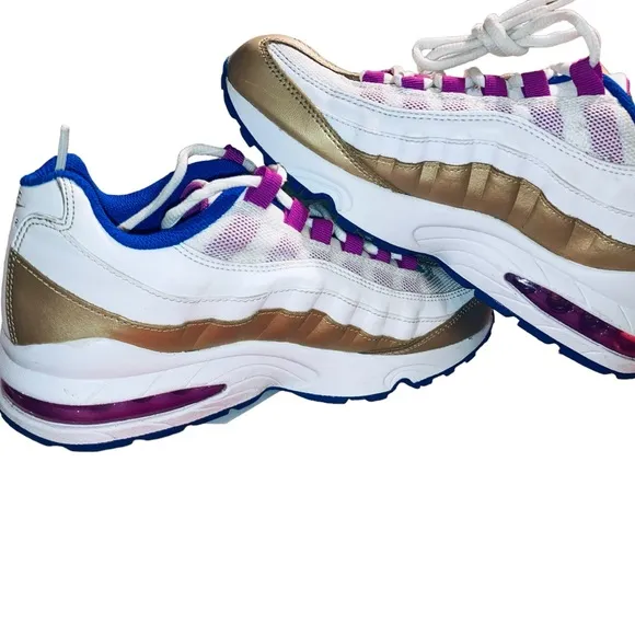Nike Air Max 95 LE GS Peanut Butter Jelly Sneakers 310830-120 Youth 5.5Y