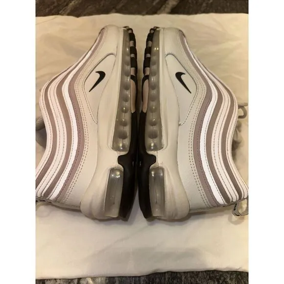 Nike Air Max 97 Shoes Women's Size 10 White &quot;Pink Cream‎ Summit&quot; DA9325-100
