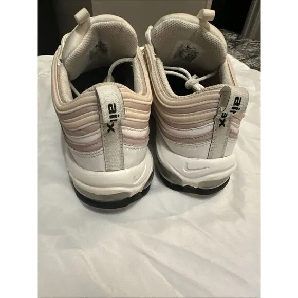 Nike Air Max 97 Shoes Women's Size 10 White &quot;Pink Cream‎ Summit&quot; DA9325-100