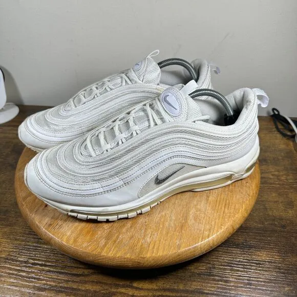 Nike Air Max 97 Triple White‎ Wolf Gray Mens Size 12 Shoes Sneakers 921826-101