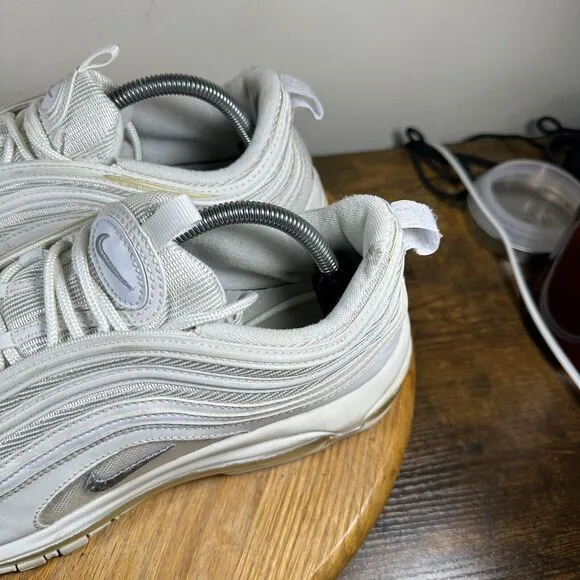 Nike Air Max 97 Triple White‎ Wolf Gray Mens Size 12 Shoes Sneakers 921826-101