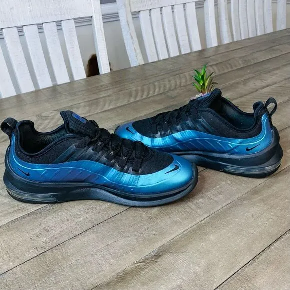 Nike Air Max Axis Black &amp; Blue Running Shoes Sneakers Men's Size 10