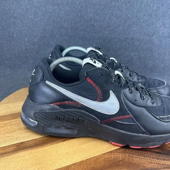 Nike Air Max Excee Black Sport Red Silver White Sneakers DM0832-001 Men's 10