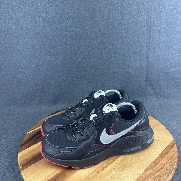 Nike Air Max Excee Black Sport Red Silver White Sneakers DM0832-001 Men's 10