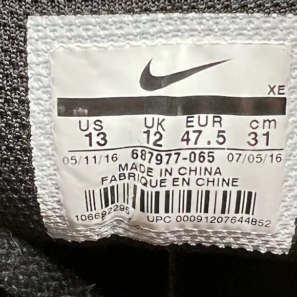 Nike‎ Air Max LTD 3 Men's Size 13 Bred Sneakers Shoes Low Top 687977-065