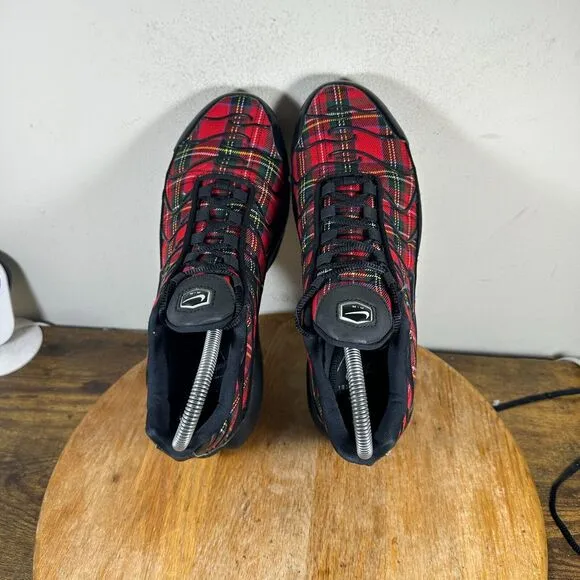 Nike Air Max Plus Tartan Rare Red Black Women's Size 8 Shoe Sneakers AV9955-001