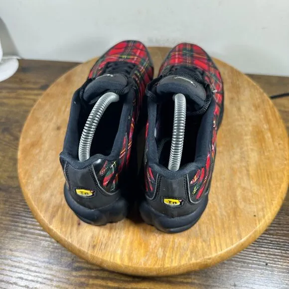 Nike Air Max Plus Tartan Rare Red Black Women's Size 8 Shoe Sneakers AV9955-001