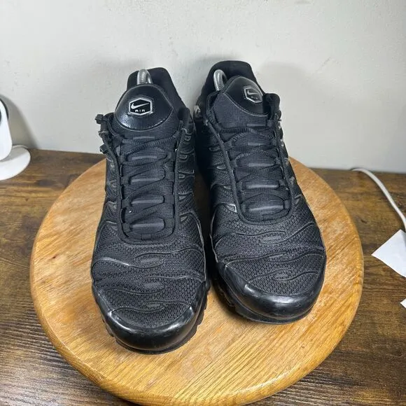Nike Air Max‎ Plus TN Triple Black Shoes Sneakers Mens Size 13 604133-050