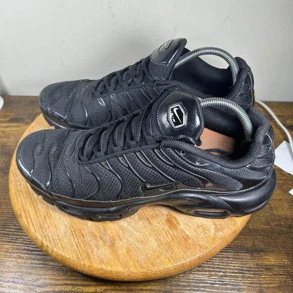 Nike Air Max‎ Plus TN Triple Black Shoes Sneakers Mens Size 13 604133-050