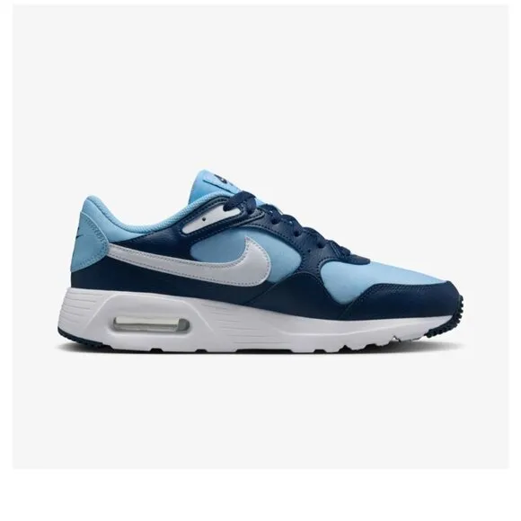 Nike Air Max SC Mens Sneakers Blue/White/Navy Size 11 Lace-Up Low Top CW4555-401