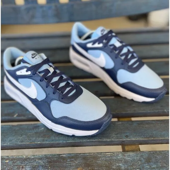 Nike Air Max SC Mens Sneakers Blue/White/Navy Size 11 Lace-Up Low Top CW4555-401