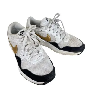 Nike Air Max SE Trainer White Black Gold DV-6842-001 Lace Up Sneakers Size 7.5