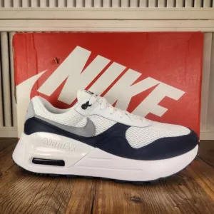 Nike Air Max SYSTM Mens 10.5 White Wolf Grey Obsidian Sneakers Shoes DM9537-102