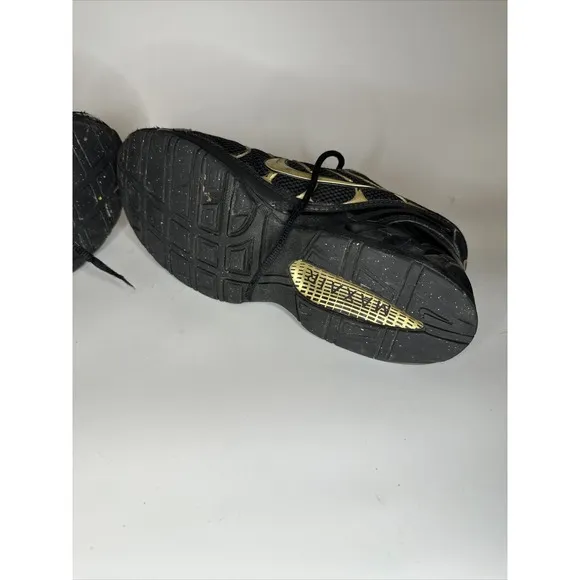 Nike Air Max Torch 4 Black Metallic Gold Daily Casual Athletic Sneakers Mens 8.5