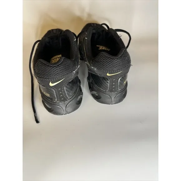 Nike Air Max Torch 4 Black Metallic Gold Daily Casual Athletic Sneakers Mens 8.5