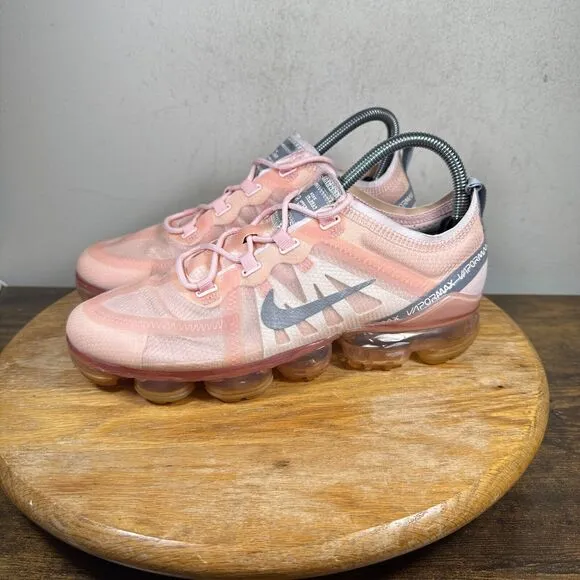 Nike Air Vapormax 2019‎ Pink Silver Women's Size 8.5 Sneakers Shoes CQ9703-600