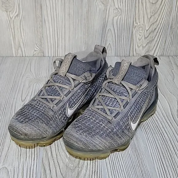 Nike Air VaporMax GS Grey Sneakers, Kids Size 4 Youth, Womens 5.5
