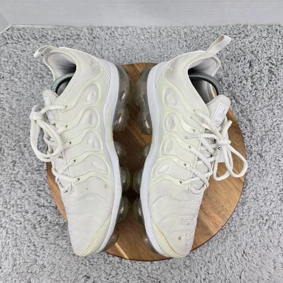 Nike Air Vapormax Plus White Casual Athletic Daily Sneakers Mens 9 924453-100