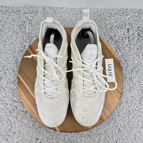 Nike Air Vapormax Plus White Casual Athletic Daily Sneakers Mens 9 924453-100