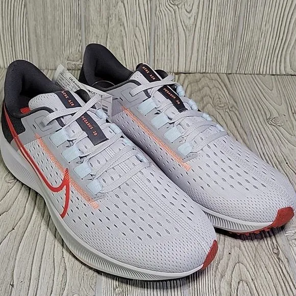 Nike Air Zoom Pegasus 38 Pure Platinum Athletic Sneakers Mens Size 10 NEW