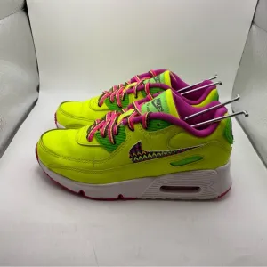 Nike Airmax 90 LTR bolt green sneakers size 2 youth