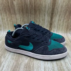 Nike‎ Alleyoop SB Men's Size 11 Black Green Sneakers Shoes Low Top CJ0882-007