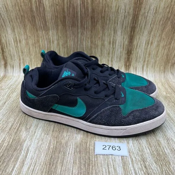 Nike‎ Alleyoop SB Men's Size 11 Black Green Sneakers Shoes Low Top CJ0882-007