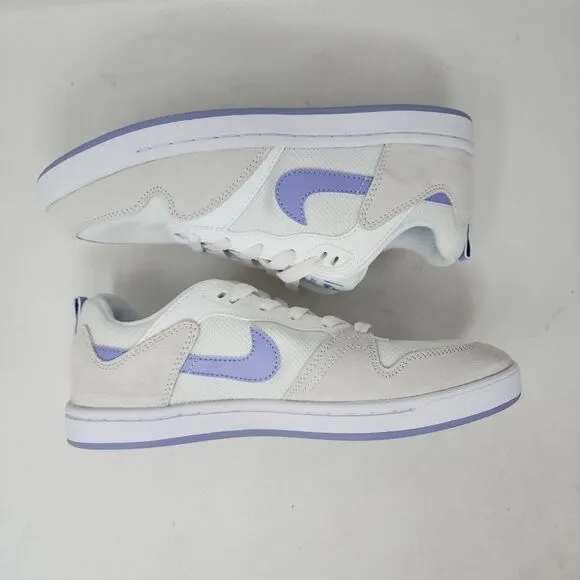 Nike Alleyoop Skateboarding Womens 9 Summit White Lavender Gym Running Sneakers