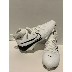 Nike Alpha Huarache NXT Metal Baseball Cleats White Mens Size 8 DJ6517-101