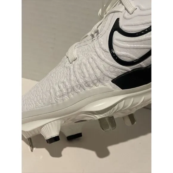 Nike Alpha Huarache NXT Metal Baseball Cleats White Mens Size 8 DJ6517-101